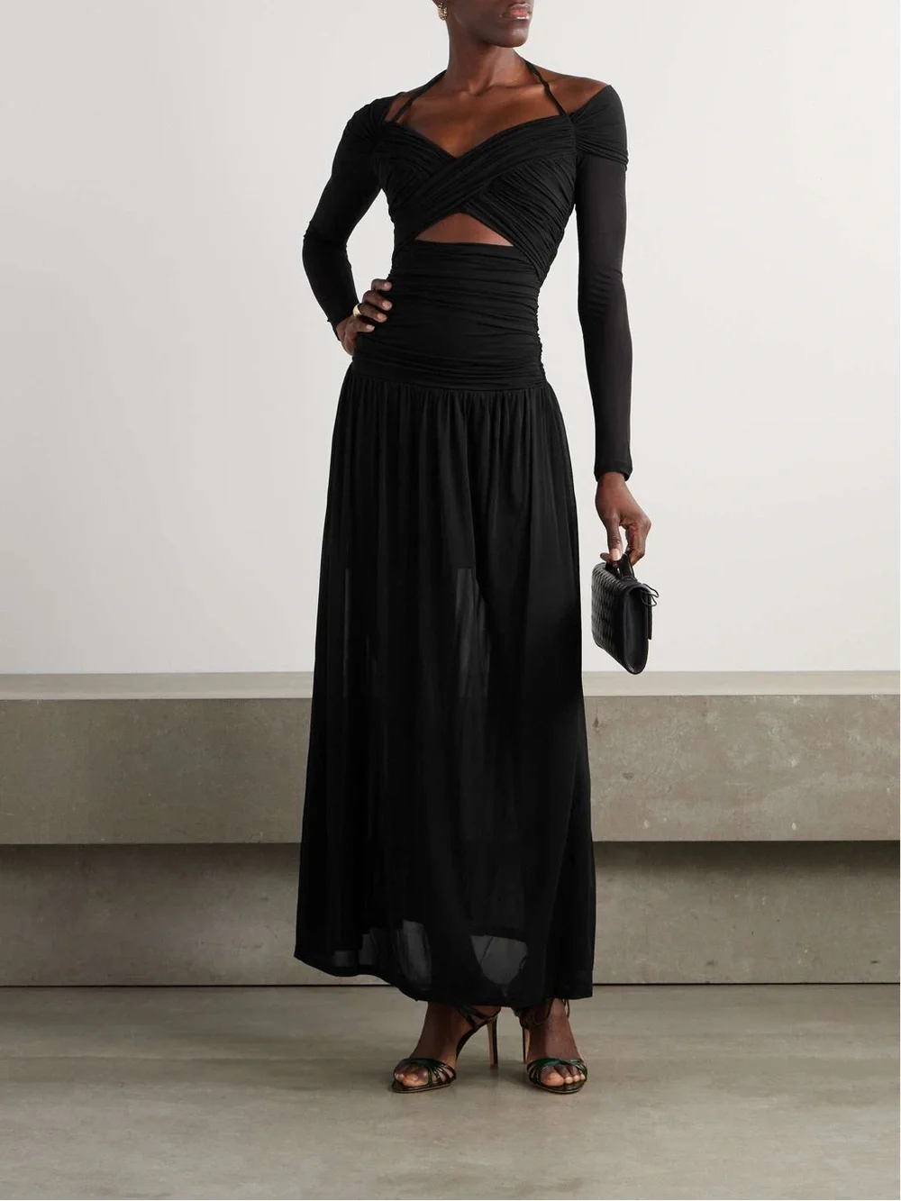 zimmermann chiffon dress Zimmermann Cira Shirred Midi Dress